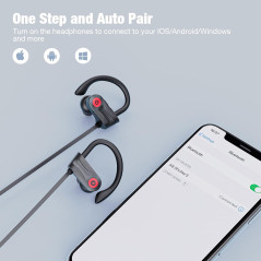 Écouteurs Bluetooth Boean, 16h, IPX7, Son Stéréo Profond