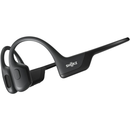 SHOKZ OpenRun Pro Bone Conduction Wireless Headphones, Open-Ear, Sweat Resistant, Long Battery, Black