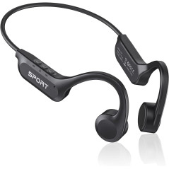 CXK Bone Conduction Bluetooth Headphones - IPX6 Waterproof, 10H Playtime