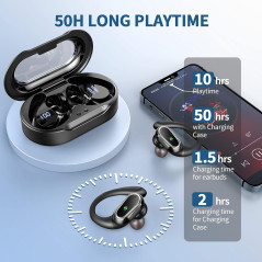 Wireless Earbuds 2026 Bluetooth 5.4, 50H HiFi Stereo, IP7 Waterproof