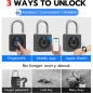 eLinkSmart Fingerprint Gym Locker Lock - Keyless Biometric Bluetooth Smart Padlock, Weatherproof, Black eLinkSmart Fingerprint Gym Locker Lock - Keyless Biometric Bluetooth Smart Padlock, Weatherproof, Black