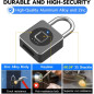 eLinkSmart Fingerprint Gym Locker Lock - Keyless Biometric Bluetooth Smart Padlock, Weatherproof, Black eLinkSmart Fingerprint Gym Locker Lock - Keyless Biometric Bluetooth Smart Padlock, Weatherproof, Black