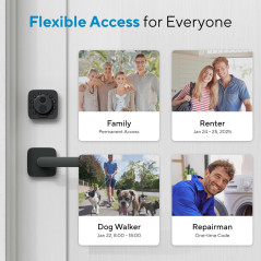 ULTRALOQ Bolt SE Serrure Intelligente Wi-Fi Intégré, Matter, Apple Home, Alexa, Google, 7-en-1, Empreinte, App, 18 mois batterie