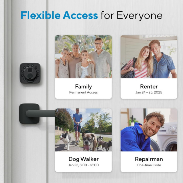 ULTRALOQ Bolt SE Smart Lock with Wi-Fi, Matter, Fingerprint ID, App, Keypad, Remote; 7-in-1 Keyless Deadbolt