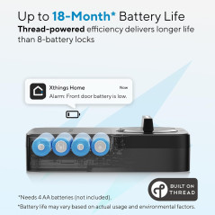 ULTRALOQ Bolt SE Smart Lock | Wi-Fi, Matter, Fingerprint & App Control