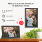 Cadre photo numérique Frameo 15,6 FHD IPS 64GB WiFi tactile, envoyez photos depuis smartphone, cadeau idéal parents