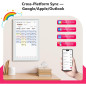 Calendrier numérique tactile 21,5 Full HD, planner mural intelligent avec lumière LED, organisation familiale optimale Calendrier numérique tactile 21,5 Full HD, planner mural intelligent avec lumière LED, organisation familiale optimale