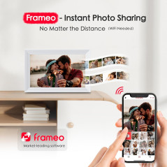 10.1 Frameo Digital Picture Frame, 1280x800 IPS HD Touchscreen, WiFi, 32GB Storage, Instant Photo & Video Share