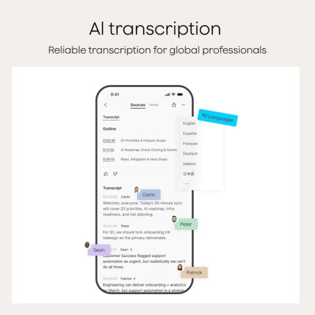 Enregistreur vocal AI Plaud Note Pro – Transcription & Résumé instantané