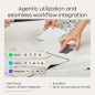 Plaud Note Pro Enregistreur Vocal AI, Transcription & Résumé, Contrôle App, 112 Langues, Ultra-Mince Noir