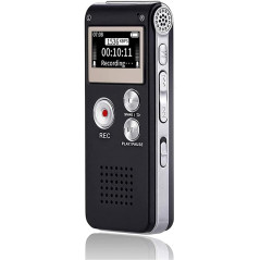 Digital Voice Recorder 16GB | USB Rechargeable Dictaphone for Lectures