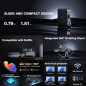 Mini Vidéoprojecteur Intelligent 1080P WiFi Bluetooth Auto Focus Portable Ultra-Mince 1,81 4K Support Mini Vidéoprojecteur Intelligent 1080P WiFi Bluetooth Auto Focus Portable Ultra-Mince 1,81 4K Support