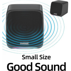 USB Powered Desktop Computer Speakers with 3.5mm Aux - Small PC Speakers for Desktop