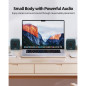 USB Powered Desktop Computer Speakers with 3.5mm Aux - Small PC Speakers for Desktop USB Powered Desktop Computer Speakers with 3.5mm Aux - Small PC Speakers for Desktop