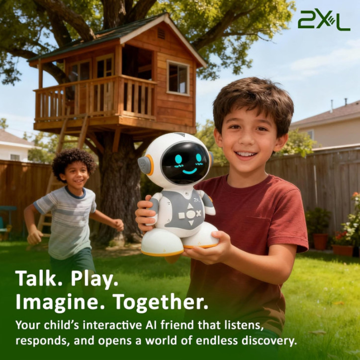 Robot interactif 2XL pour enfants – Jeux éducatifs, histoires, quiz, 40+ langues, contrôle parental sécurisé Robot interactif 2XL pour enfants – Jeux éducatifs, histoires, quiz, 40+ langues, contrôle parental sécurisé