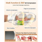 Appareil de Massage Main Chauffant et Compressif, 9 Modes, Soulagement Arthrite et Canal Carpien