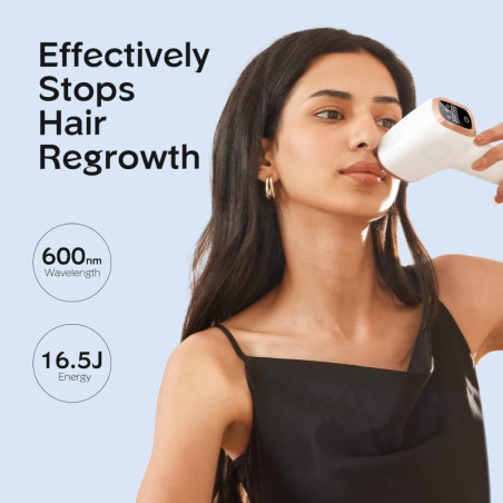 Épilation IPL INNZA avec fonction refroidissement glace, 999 999 flashes, indolore, pour femmes, filaire