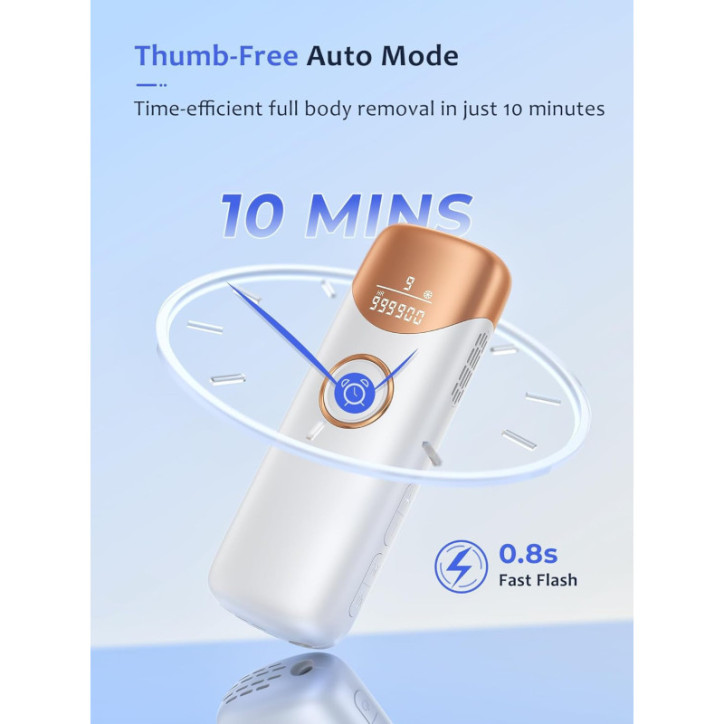 Ubroo IPL Laser Hair Removal Device with 5℃ Ice Cooling for At-Home Use – Gold Ubroo IPL Laser Hair Removal Device with 5℃ Ice Cooling for At-Home Use – Gold
