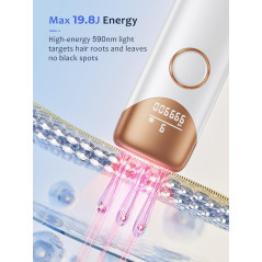 Ubroo IPL Laser Hair Removal Device with 5℃ Ice Cooling – At-Home Use