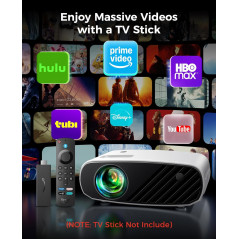Mini Projecteur ELEPHAS 7000L HD 1080P pour Smartphone et TV