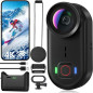 Caméra d'Action 4K Mini 64GB Waterproof WiFi Magnétique Portable pour Sports et Vlogging Noir Caméra d'Action 4K Mini 64GB Waterproof WiFi Magnétique Portable pour Sports et Vlogging Noir
