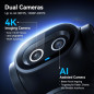 EMEET PIXY Caméra PTZ 4K AI Dual-Camera avec Trépied, Suivi AI, Autofocus PDAF 0.2s, 3 Micros, Compatible Streaming