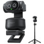 EMEET PIXY Caméra PTZ 4K AI Dual-Camera avec Trépied, Suivi AI, Autofocus PDAF 0.2s, 3 Micros, Compatible Streaming