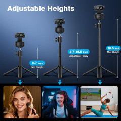 EMEET PIXY Caméra PTZ AI 4K avec Trépied & Autofocus 0.2s
