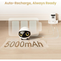 Enabot EBO Air 2S FamilyBot: Caméra robot domestique 2.5K, vision nuit, auto-recharge, batterie longue durée