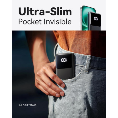 INIU Batterie Externe 10000mAh PD3.0 QC4+ Charge Rapide