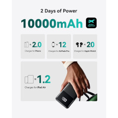 INIU Batterie Externe 10000mAh PD3.0 QC4+ Charge Rapide