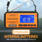 FosPower NOAA Emergency Weather Radio D8 with 37000mWh Power Bank, AM/FM, USB/Solar/Hand Crank, SOS Alarm & Flashlight - Ora FosPower NOAA Emergency Weather Radio D8 with 37000mWh Power Bank, AM/FM, USB/Solar/Hand Crank, SOS Alarm & Flashlight - Ora