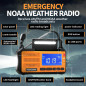 FosPower NOAA Emergency Weather Radio D8 with 37000mWh Power Bank, AM/FM, USB/Solar/Hand Crank, SOS Alarm & Flashlight - Ora FosPower NOAA Emergency Weather Radio D8 with 37000mWh Power Bank, AM/FM, USB/Solar/Hand Crank, SOS Alarm & Flashlight - Ora