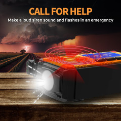 Radio Météo d'Urgence FosPower NOAA avec Batterie Portable 37000mWh