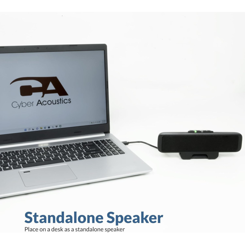Cyber Acoustics CA-2890 : Barre HP USB stéréo facile à installer
