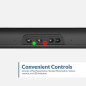 Barre de son stéréo USB Cyber Acoustics CA-2890 – Se fixe au moniteur, commandes pratiques Barre de son stéréo USB Cyber Acoustics CA-2890 – Se fixe au moniteur, commandes pratiques