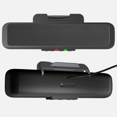 Cyber Acoustics CA-2890 USB Speaker Bar – Stereo, Clamp-On, USB Powered