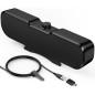 Haut-parleurs Cirqon pour PC, volume facile, pince robuste, design compact, alimentation USB/USB-C (Noir) Haut-parleurs Cirqon pour PC, volume facile, pince robuste, design compact, alimentation USB/USB-C (Noir)