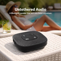 Cyber Acoustics SP-2000 Conference Speakerphone – USB & Bluetooth, 360° Noise-Canceling Mic, 66 Ft Range