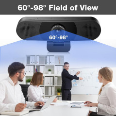 EMEET C980 PRO 1080P Webcam with Mic, Speaker & Auto Low Light