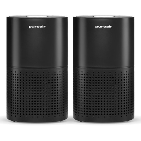 Purificateurs d'air PuroAir 240 HEPA pour grande pièce, couvre 1000 pi², filtre 99,9% polluants, silencieux (2 pcs)