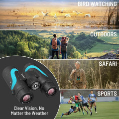 15x55 UHD Binoculars with Phone Adapter – Waterproof, Lightweight, BAK4 Prism