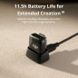 DJI Mic Mini Sans Fil (2 TX + 1 RX Mobile), Micro Cravate Ultra Léger, 300m, ANC, iPhone/Android/PC