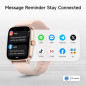 Montre Connectée Femme 1.85 HD, Compatible iPhone/Samsung, 100+ Modes Sport, Suivi Santé, IP68, 2 Bracelets Montre Connectée Femme 1.85 HD, Compatible iPhone/Samsung, 100+ Modes Sport, Suivi Santé, IP68, 2 Bracelets
