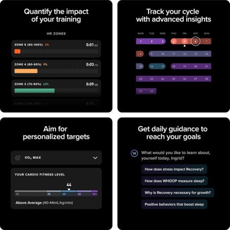 WHOOP 5.0 - Tracker Santé & Fitness, Sommeil, Coaching 24/7