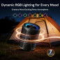 Enceinte Bluetooth Portable Étanche IPX7, Son Stéréo 20W, 15H, Lumière RGB Synchronisée, Outdoor Enceinte Bluetooth Portable Étanche IPX7, Son Stéréo 20W, 15H, Lumière RGB Synchronisée, Outdoor