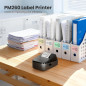 Étiqueteuse PM260 Bluetooth 2 Portable Sans Encre avec Ruban, Application Intelligente, Noir, 1 Pièce
