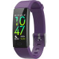 ZURURU Tracker Fitness Étanche Moniteur Santé Sommeil Pression Cardiaque Homme Femme Violet