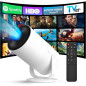 Mini Projector 1080P with WiFi, Bluetooth, Android 12, Electric Focus - Portable HDMI/USB for Movies & Gaming Mini Projector 1080P with WiFi, Bluetooth, Android 12, Electric Focus - Portable HDMI/USB for Movies & Gaming