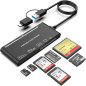 Lecteur de Cartes USB C 7 en 1 USB 3.0 pour SD, CF, Micro SD, XD, MS – Compatible Windows, Mac, Linux, Android Lecteur de Cartes USB C 7 en 1 USB 3.0 pour SD, CF, Micro SD, XD, MS – Compatible Windows, Mac, Linux, Android
